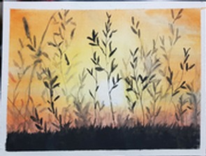 Soleil dans les herbes
