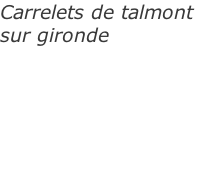 Carrelets de talmont  sur gironde